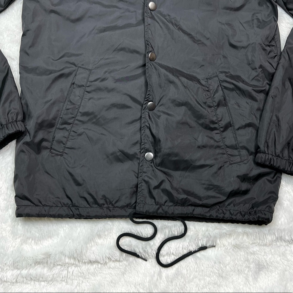 NWOT The Beatles Abbey Road Snap Down Windbreaker Jacket Black Unisex Sz S - Picture 4 of 10